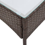 -Delige Loungeset Met Kussens Poly Rattan