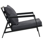 4-Delige Loungeset Met Kussens Aluminium Donkergrijs
