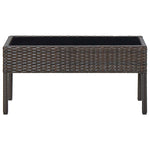 Tuintafel 75X40X37 Cm Poly Rattan
