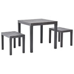 Tuintafel Met 2 Banken Kunststof