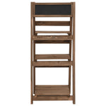 Plantenstandaard 3-Laags Met Bord 40X30X90 Cm Massief Vurenhout