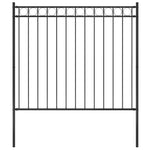 Tuinhek 1,7X0,8 M Staal Zwart