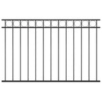 Schuttingpaneel 1,7X0,8 M Staal Zwart