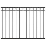 Schuttingpaneel 1,7X0,8 M Staal Zwart