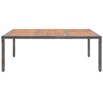 Tuintafel Poly Rattan En Massief Acaciahout