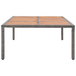 Tuintafel Poly Rattan En Massief Acaciahout