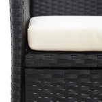 Tuinbank -Zits Met Tafeltje 43 Cm Poly Rattan