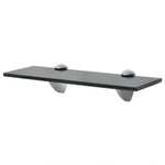 Schappen Zwevend 8 Mm Glas Zwart