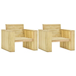 Tuinstoelen 89X76X76 Cm Geïmpregneerd Grenenhout