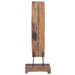 Wijnrek Voor 6 Flessen 35X35X100 Cm Massief Teakhout Zwart