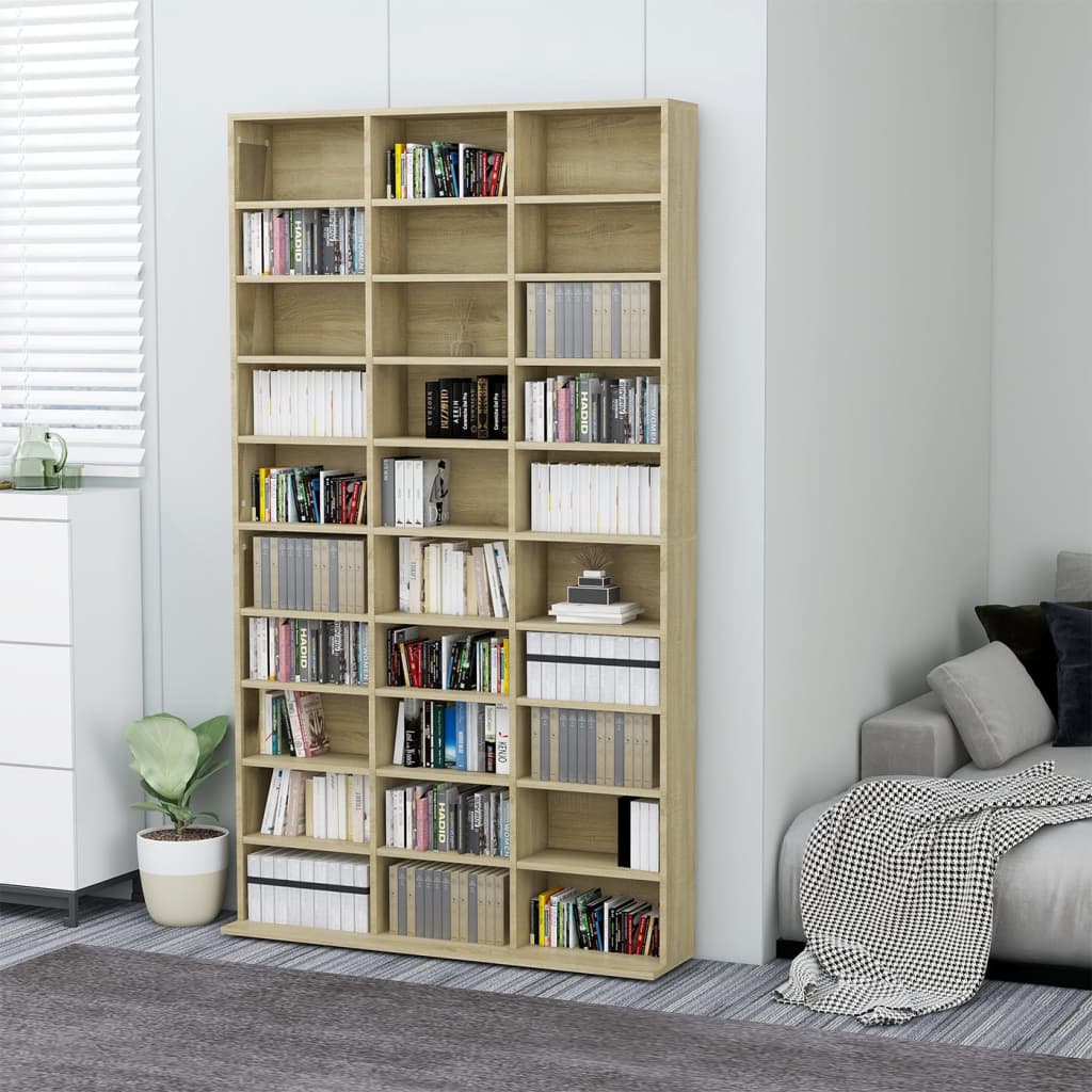 Cd-Kast 102X16X177,5 Cm Bewerkt Hout