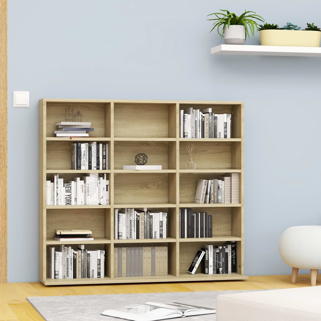 Cd-Kast 102X16X177,5 Cm Bewerkt Hout