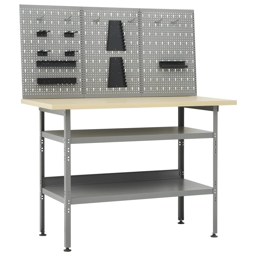Werkbank Met Drie Wandpanelen