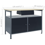 Werkbank Met Drie Wandpanelen