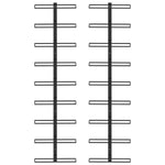 Wijnrekken Wandmontage Voor 18 Flessen 2 St Ijzer Zwart