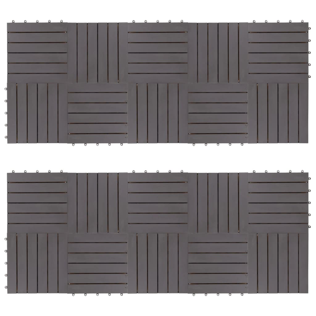 Terrastegels 20 St Verticaal Patroon 30X30 Cm Acaciahout