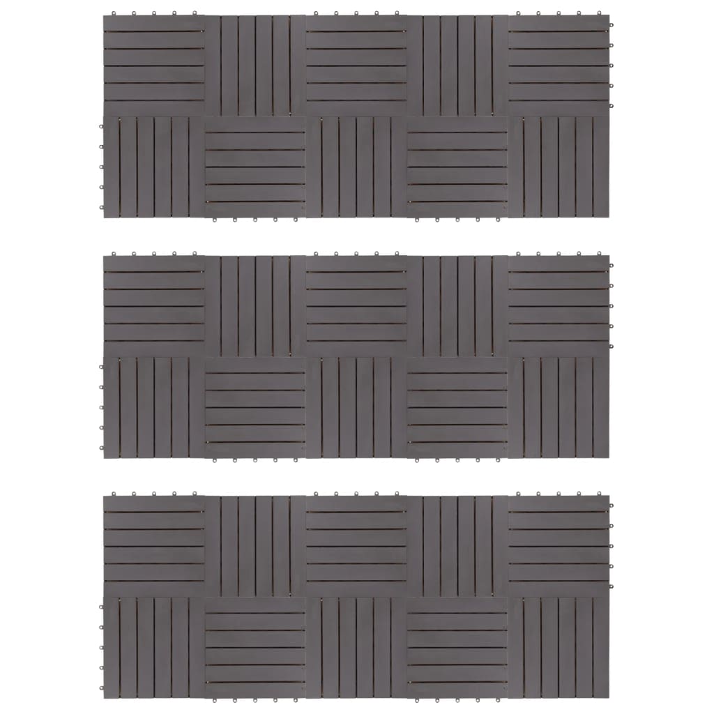 Terrastegels 20 St Verticaal Patroon 30X30 Cm Acaciahout