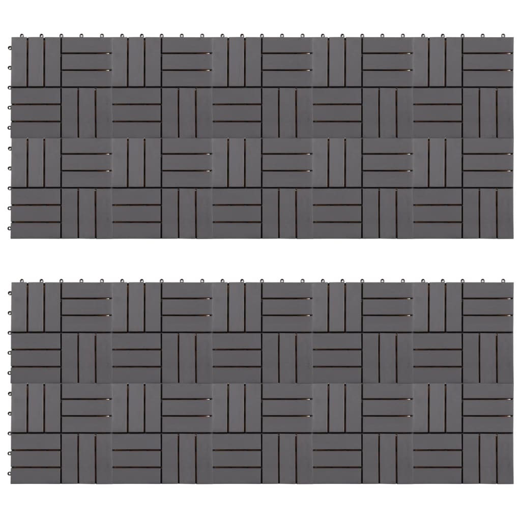Terrastegels 20 St Verticaal Patroon 30X30 Cm Acaciahout
