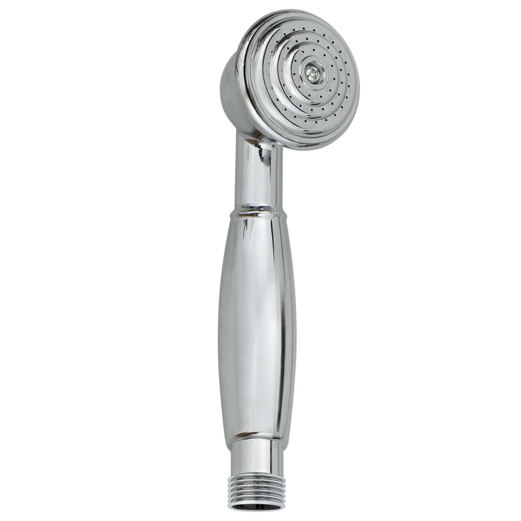 Badkraan Tweeknops En Handdouche Chroom Wit