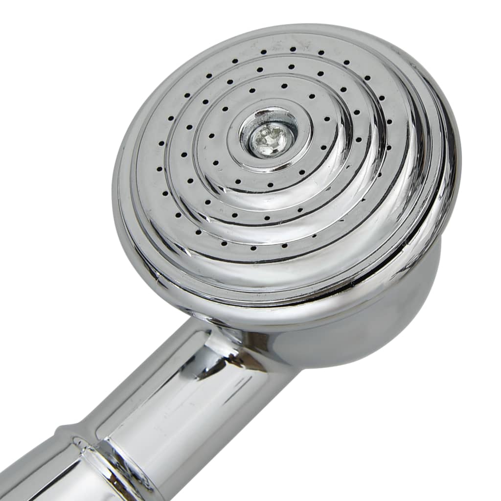 Badkraan Tweeknops En Handdouche Chroom Wit