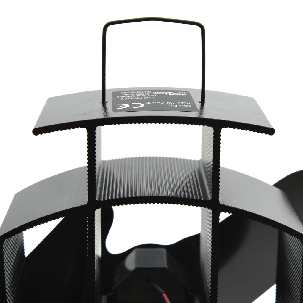 Kachelventilator Met 2 Vinnen Zwart