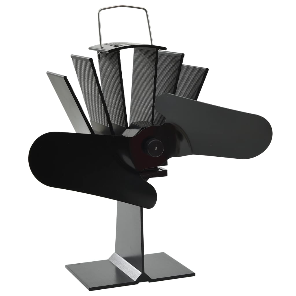 Kachelventilator Met 2 Vinnen Zwart