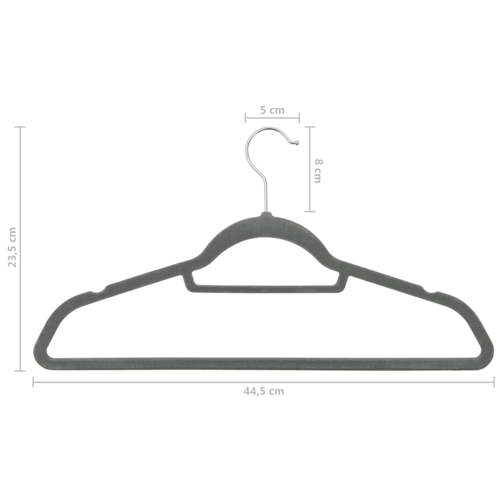 20-Delige Kledinghangerset Anti-Slip Fluweel