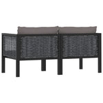 Met Kussens Poly Rattan Antraciet