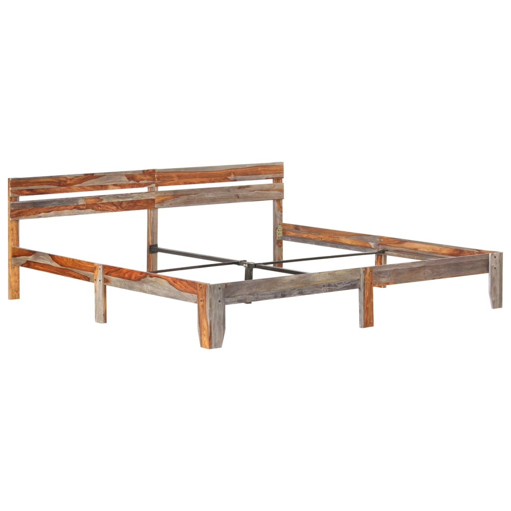 Bedframe Zonder Matras Massief Hout