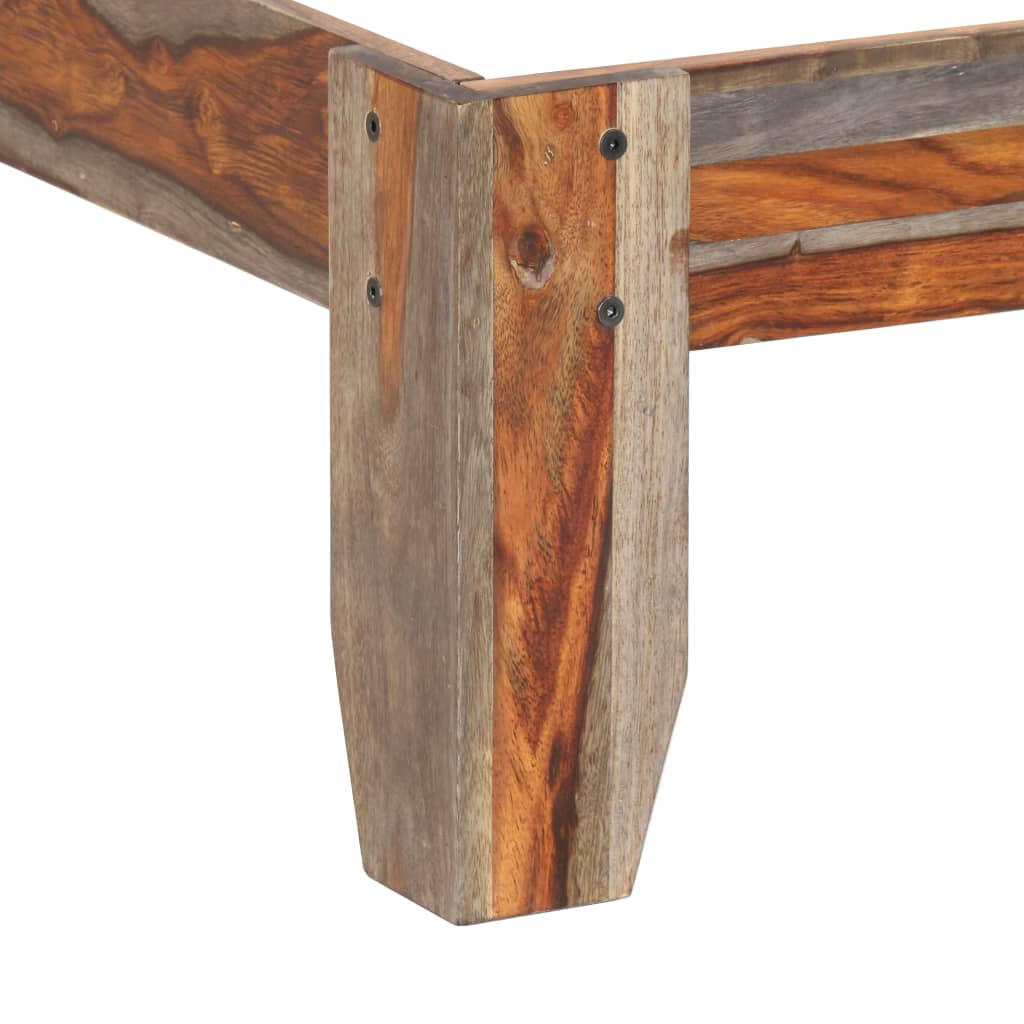 Bedframe Zonder Matras Massief Hout
