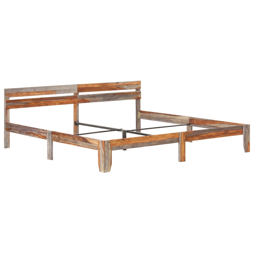 Bedframe Zonder Matras Massief Hout