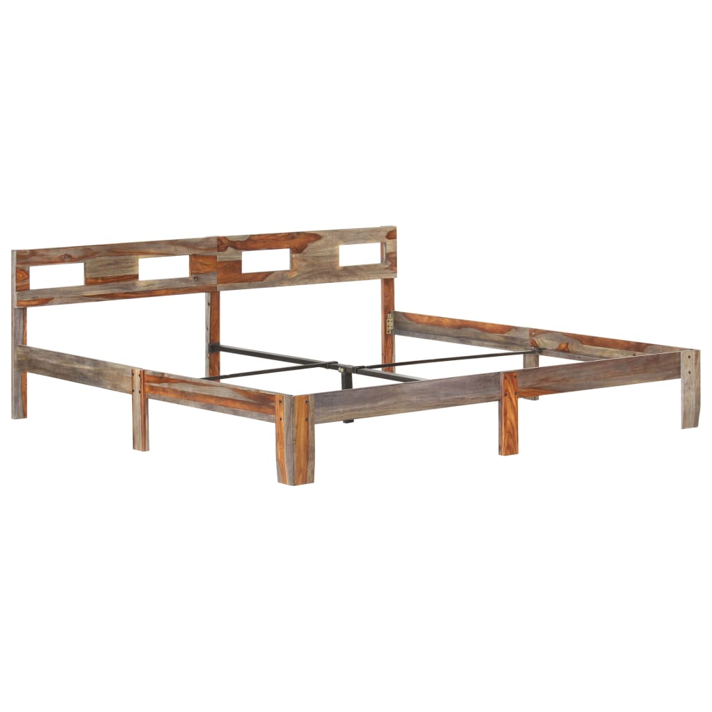 Bedframe Zonder Matras Massief Hout
