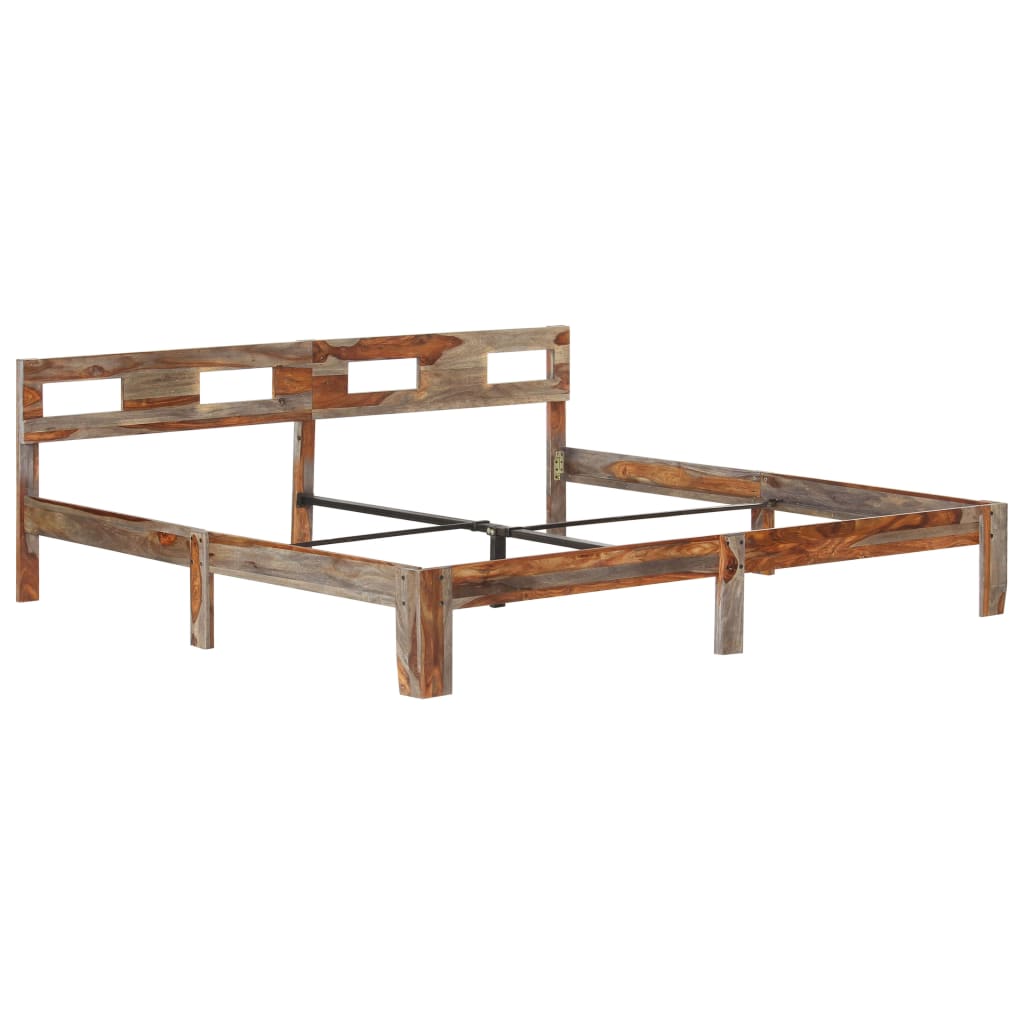 Bedframe Zonder Matras Massief Hout