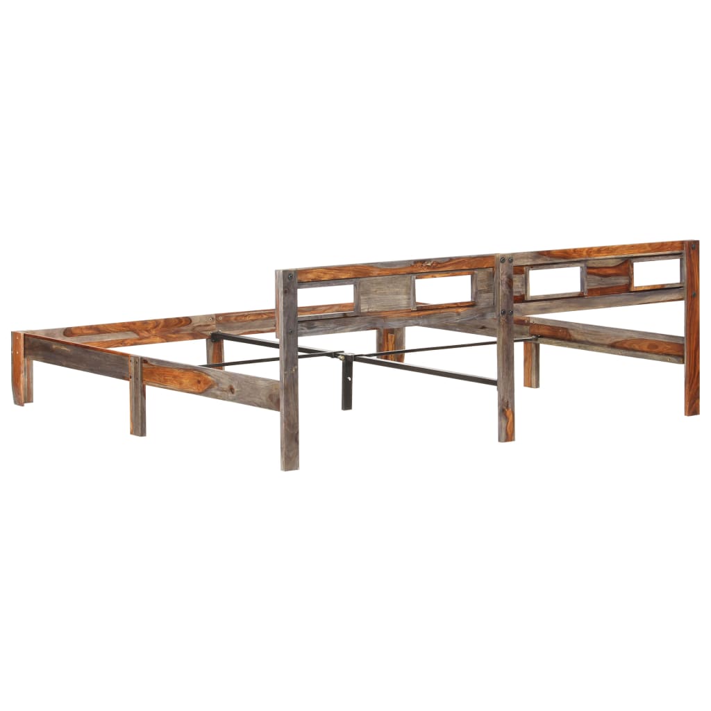 Bedframe Zonder Matras Massief Hout