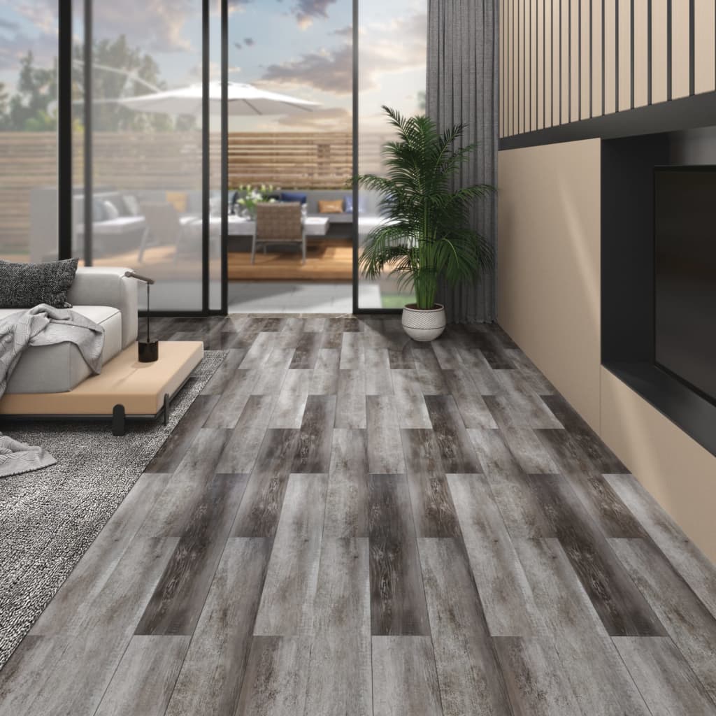 Vloerplanken Niet-Zelfklevend 5,26 M² 2 Mm Pvc Cement
