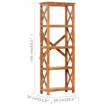 Boekenkast 60X30X Acaciahout Met Honingafwerking