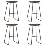 Barkrukken Massief Grenenhout En Staal Zwart