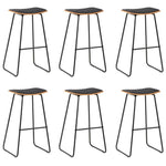 Barkrukken Massief Grenenhout En Staal Zwart