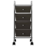 Opbergtrolley Met 4 Lades Mobiel Kunststof