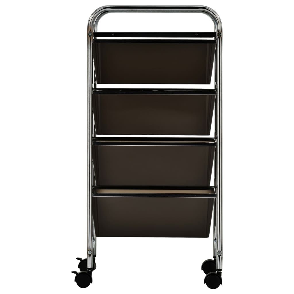 Opbergtrolley Met 4 Lades Mobiel Kunststof