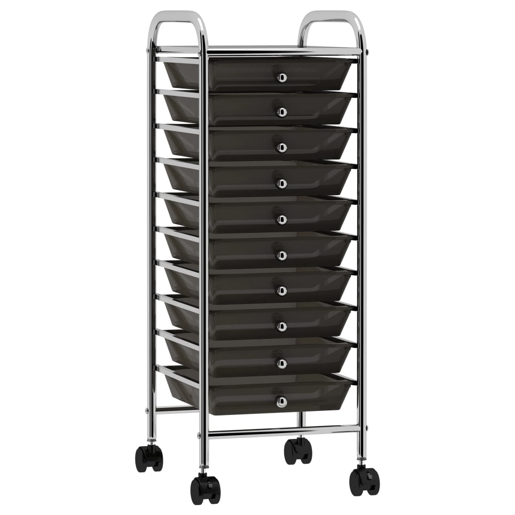 Opbergtrolley Met 4 Lades Mobiel Kunststof