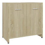 Badkamerkast 60X33X61 Cm Bewerkt Hout Sonoma Eikenkleurig