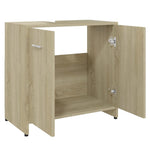 Badkamerkast 60X33X61 Cm Bewerkt Hout Sonoma Eikenkleurig