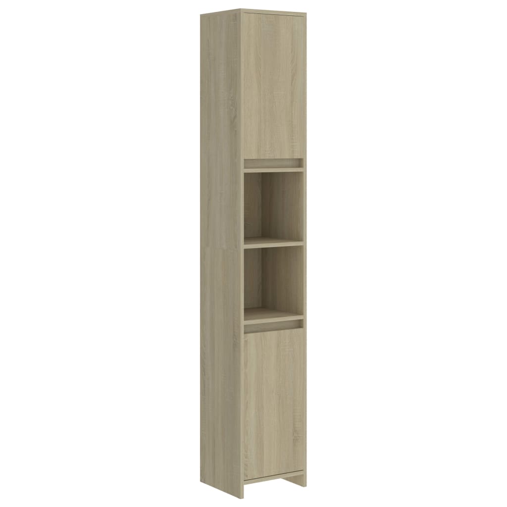 Badkamerkast 30X30X183,5 Cm Bewerkt Hout Sonoma Eikenkleurig