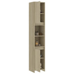 Badkamerkast 30X30X183,5 Cm Bewerkt Hout Sonoma Eikenkleurig