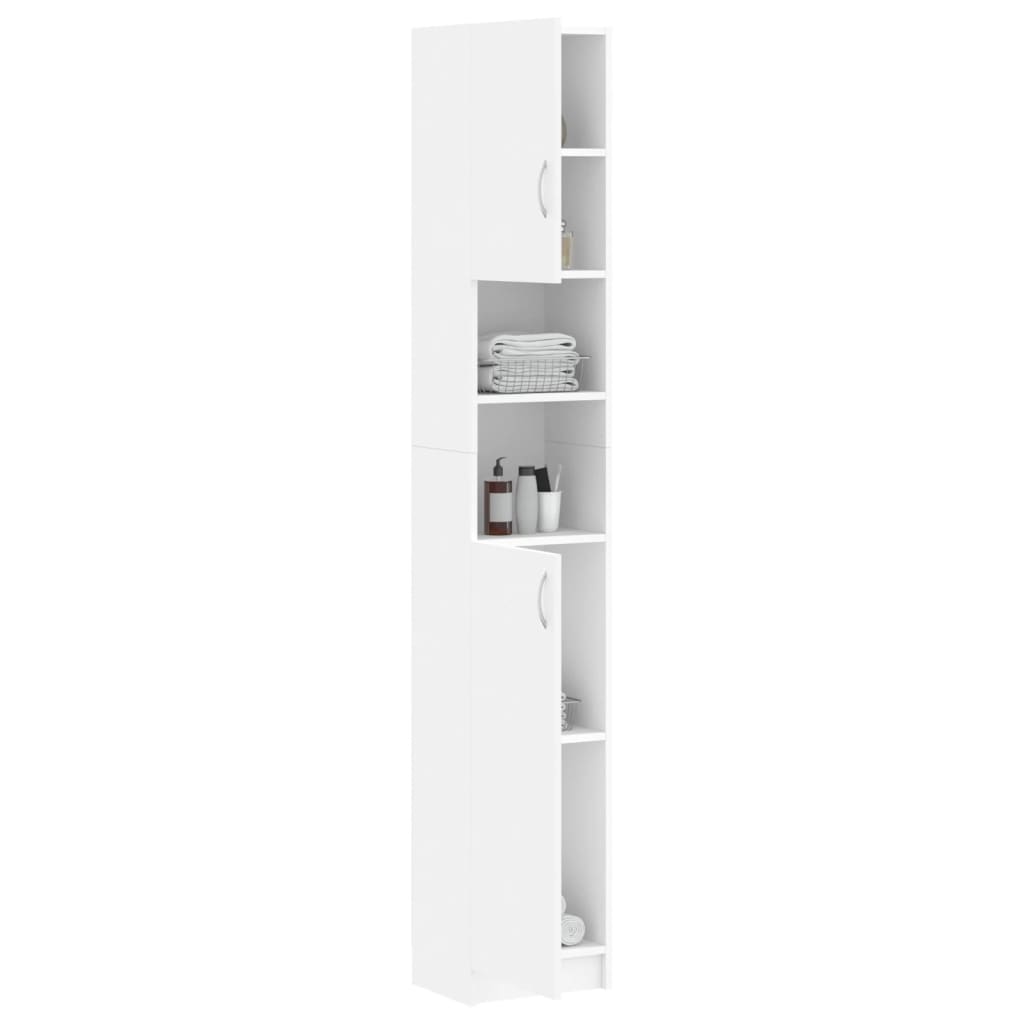 Badkamerkast 32X25,5X190 Cm Bewerkt Hout