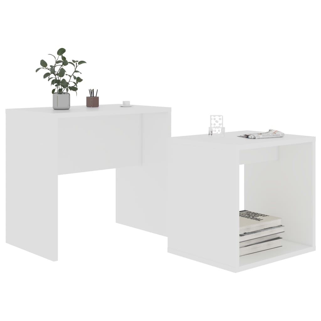 Salontafelset 48X30X45 Cm Bewerkt Hout
