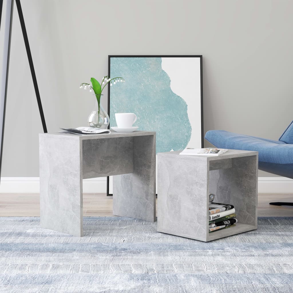 Salontafelset 48X30X45 Cm Bewerkt Hout