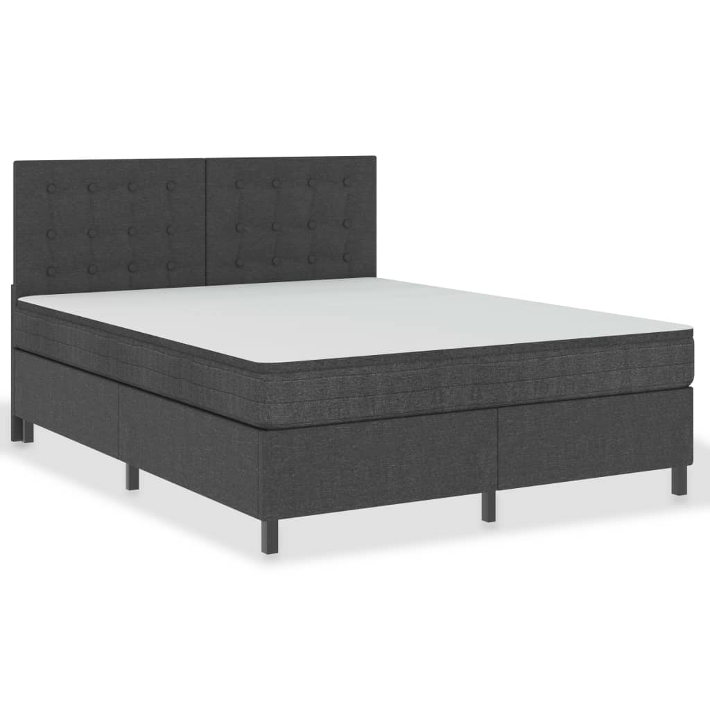 Boxspring Stof Donkergrijs