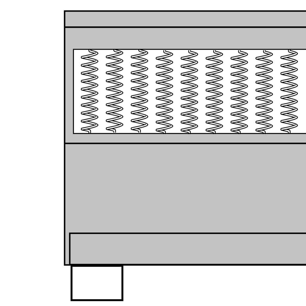 Boxspring Stof Donkergrijs